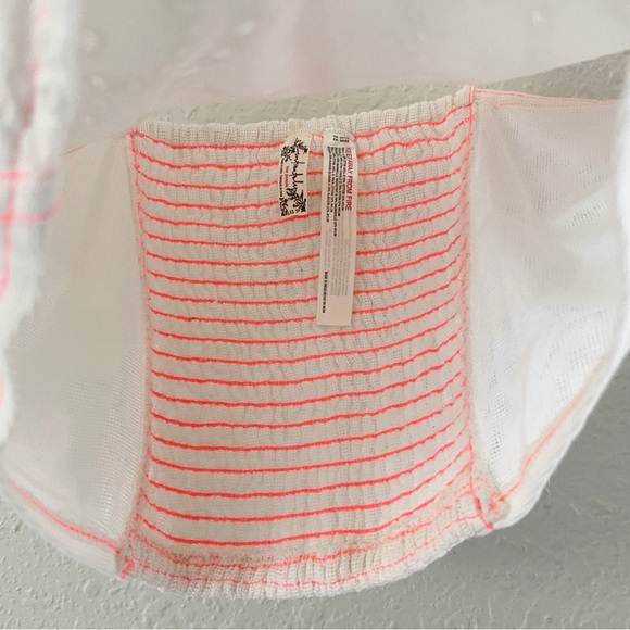 Intimately Free People White Boho Casual Eyelet Strappy Cami Tank Top XS NWOT - Picture 5 of 8